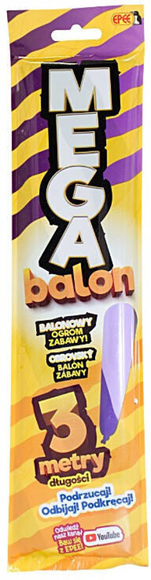 Balon MegaBalon fioletowe paski