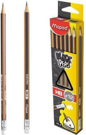 Ołówek z gumką HB. Blackpeps