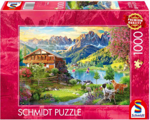 Puzzle PQ 1000 Relaks w Dolomitach