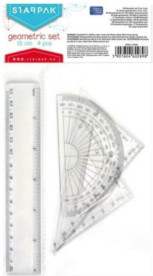 Zestaw geometryczny 15cm. 4 elementy