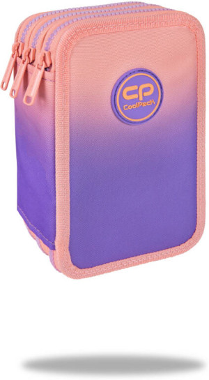 Piórnik 3-komorowy z wyposażeniem Coolpack Jumper 3 Ggadient Berry