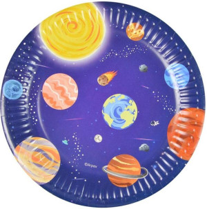 Talerze papierowe 18cm. Galaxy