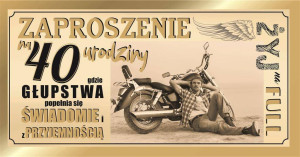 Zaproszenie Urodziny (10 szt.)