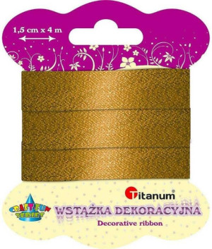 Wstążka metalizowana złota 15mmx4m