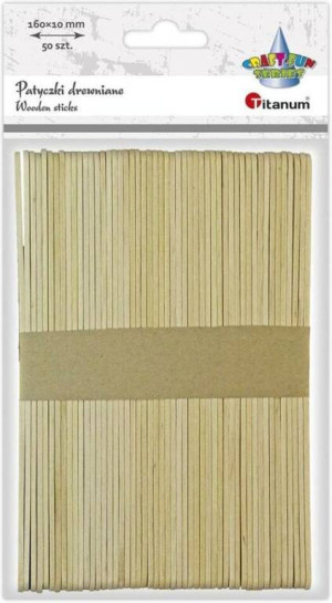 Drewniane patyczki proste 10 x 160 mm