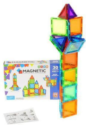 Klocki magnetyczne. 30 elementów
