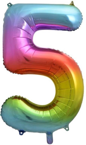 Balon foliowy 5 tęczowa 85cm