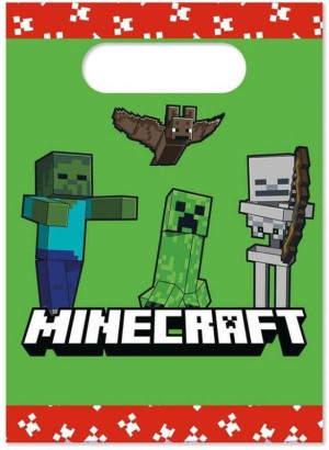 Torebki papierowe Minecraft