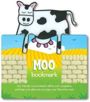 Zwierzęca zakładka do książki - Moo - Krowa