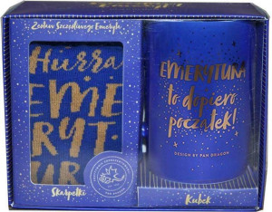 Zestaw kubek + skarpety: Emerytura