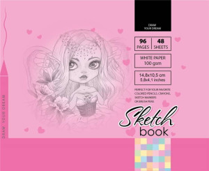 Sketchbook. Szkicownik 96 kartek. 148 x 105 mm