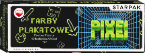 FARBY PLAK 12KOL 20ML PIXEL GAME1 STK PUD 6/24