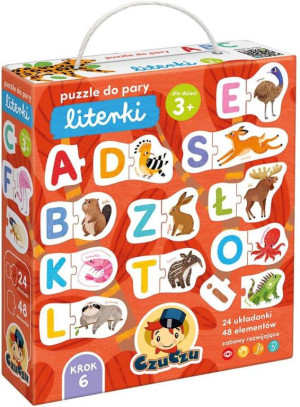 CzuCzu. Literki. Puzzle do pary. 3+