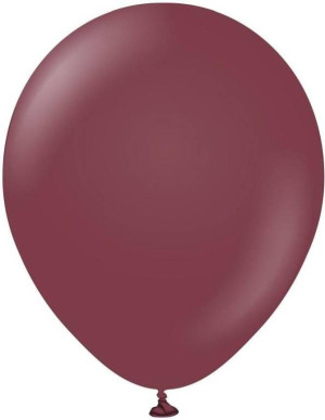 Balony Kalisan bordowe 100szt