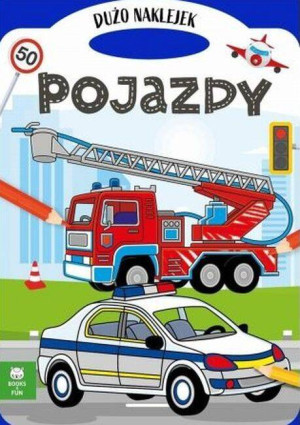 Pojazdy. Teczka z naklejkami
