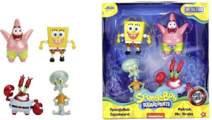 Jada SpongeBob Metal fig 4-pak 6,5cm