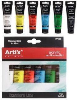 Zestaw farb akrylowych 6 kolorów 6x35ml