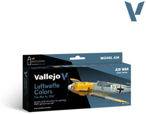 Vallejo: 71.165 - Model Air - Air War - Luftwaffe Colors - Pre-War to 1941 (8x18 ml)