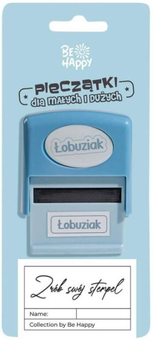 Pieczątka z napisem - Łobuziak