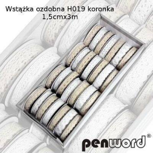Wstążka ozdobna koronka 15mmx3m (28szt)