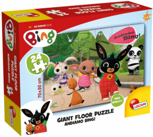 Ogromne puzzle podłogowe. Bing
