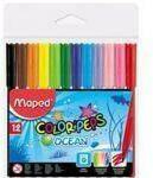 Maped. Flamastry Colorpeps Ocean, 12 kolorów