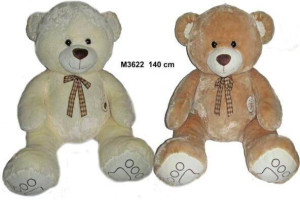 Maskotka Miś wielki 140cm 160126 mix 2 kol cena za 1 szt