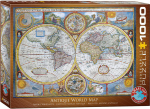 Puzzle 1000 Antyczna Mapa Świata 6000-2006