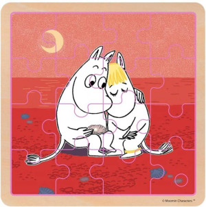 Puzzle 16 drewniane. Troska. Muminki