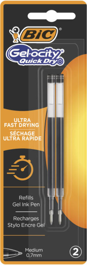 Wkład BIC Gel-ocity Quick Dry czarny blister