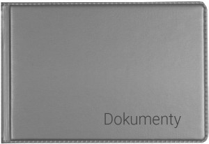 Okładka na dokumenty małe silver