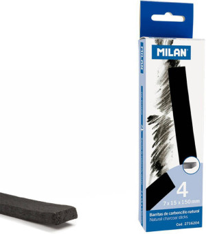 Węgiel naturalny 7x15mm 4szt MILAN