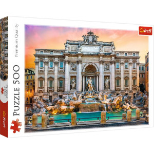 Puzzle 500. Fontanna di Trevi, Włochy 37292
