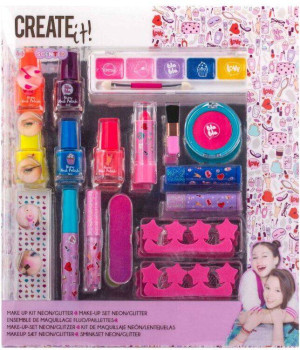 Zestaw Make-up neon brokat CREATE IT!
