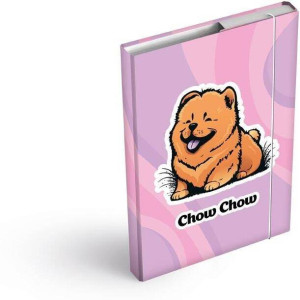 Teczka skrzydłowa z gumką A5 Chow Chow