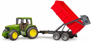 Traktor John Deere 6920 z wywrotką czerwoną