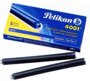 Naboje długie Pelikan 4001 GTP/5. Niebieskie