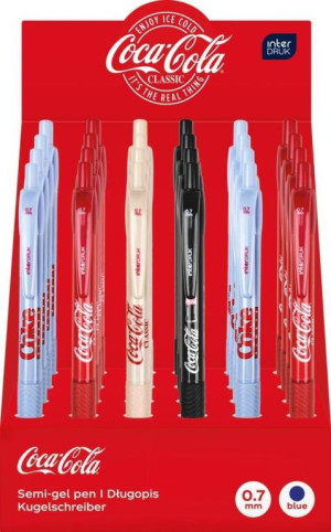 Długopis automatyczny Coca-Cola nieb. mix (24szt)