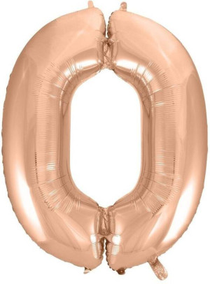 Balon foliowy 0. Różowo-złota 92cm
