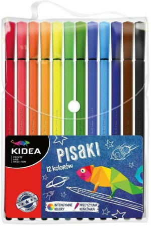 Pisaki w etui, 12 kolorów