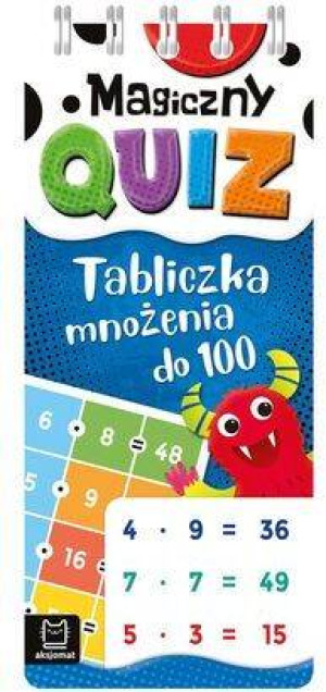 Magiczny quiz. Tabliczka mnożenia do 100. Spirala