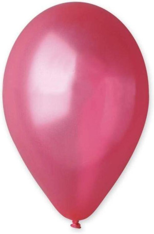 Balony Gemar metaliczne czerwony 25cm 100szt