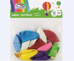 Fiorello. Balony Pastel. Mix, 12 sztuk