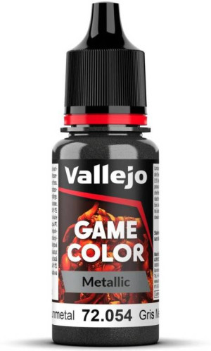 Vallejo: 72.054 - Game Color - Metallic - Dark Gunmetal (18 ml)