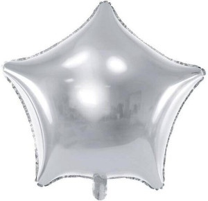 Balon foliowy Gwiazdka srebrna