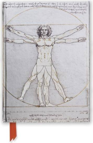 Notatnik A5 linia. Człowiek witruwiański DaVinci