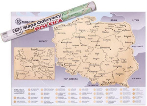 Mapa Odkrywcy Polska, ulepszona zdrapka