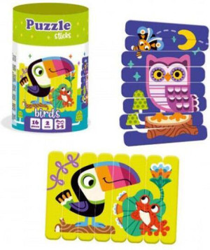 Puzzle sticks. Ptaki