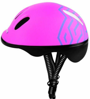 Kask rowerowy dziecięcy różowy 44-48cm