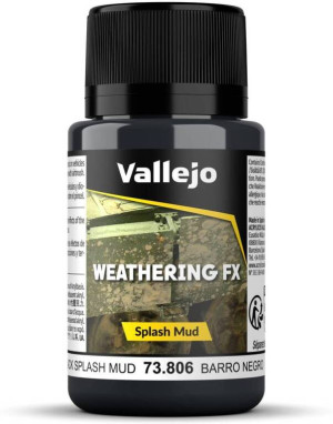 Vallejo: 73.806 - Weathering FX - Splash Mud - Black (40 ml)